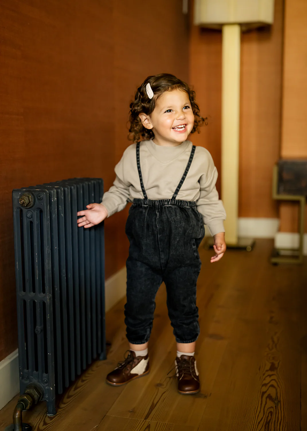 Denim Suspender Pants - Stonewash - Image 3