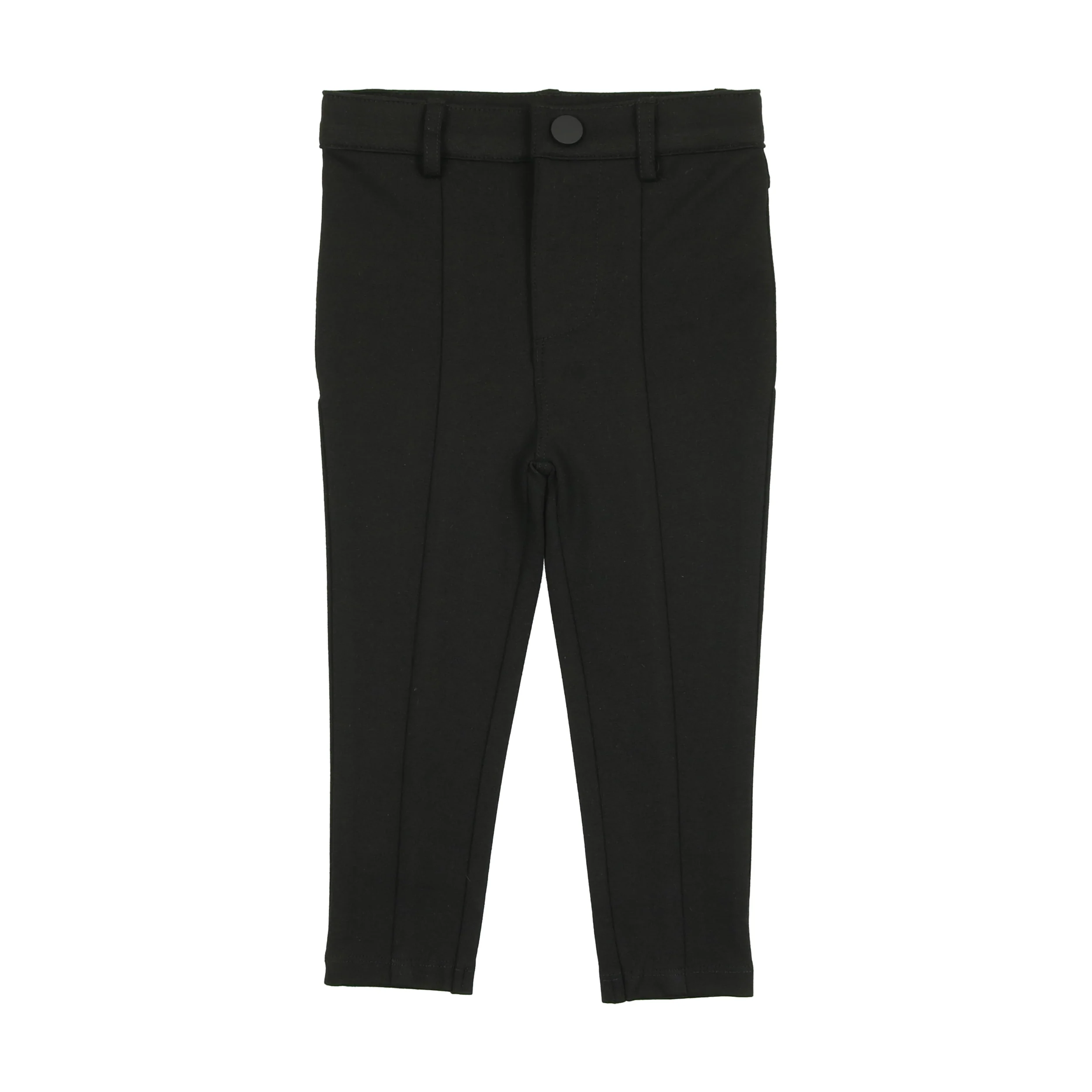 Basic Husky Knit Pants With Seam - Image 3