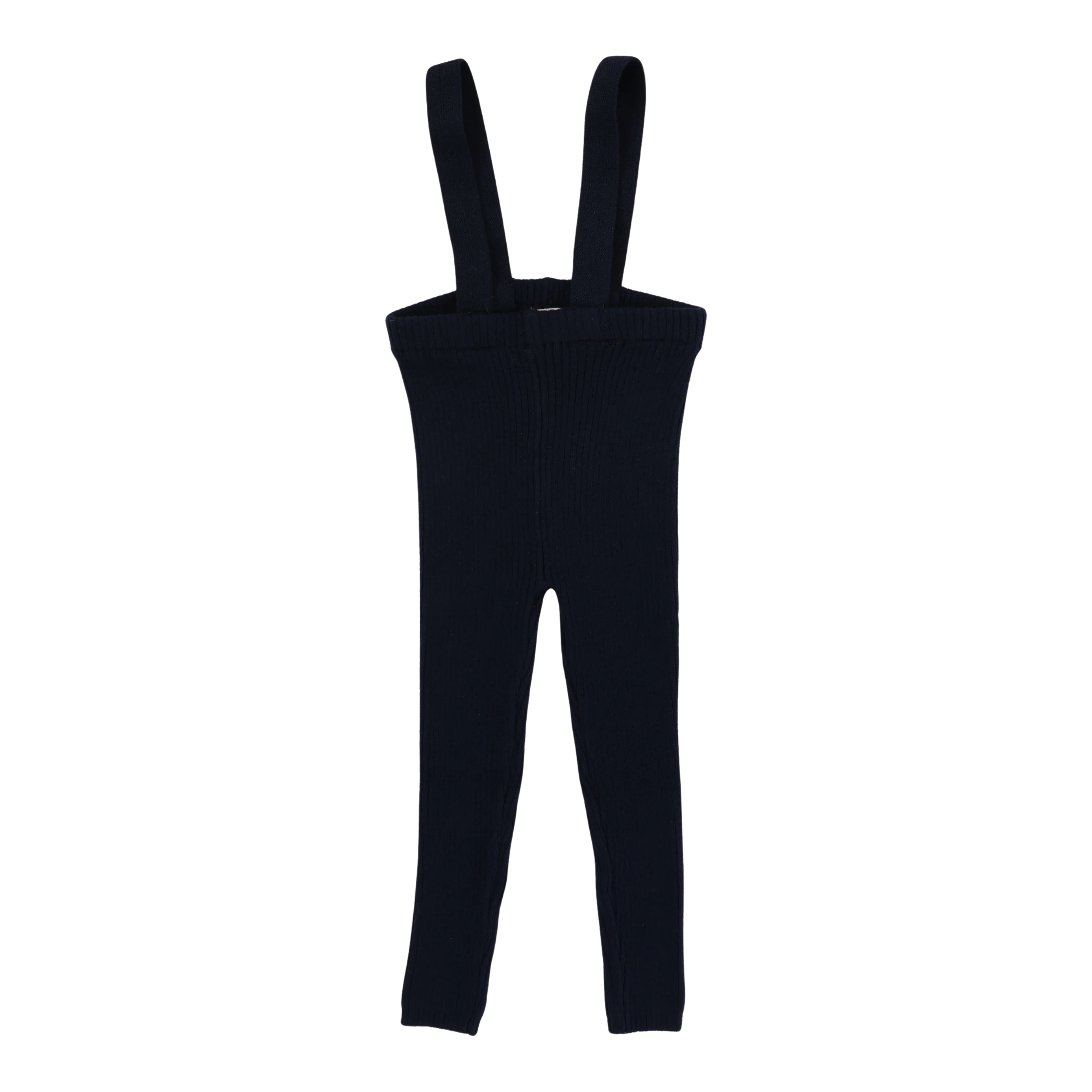 Knit Suspender Leggings - Black - Image 7