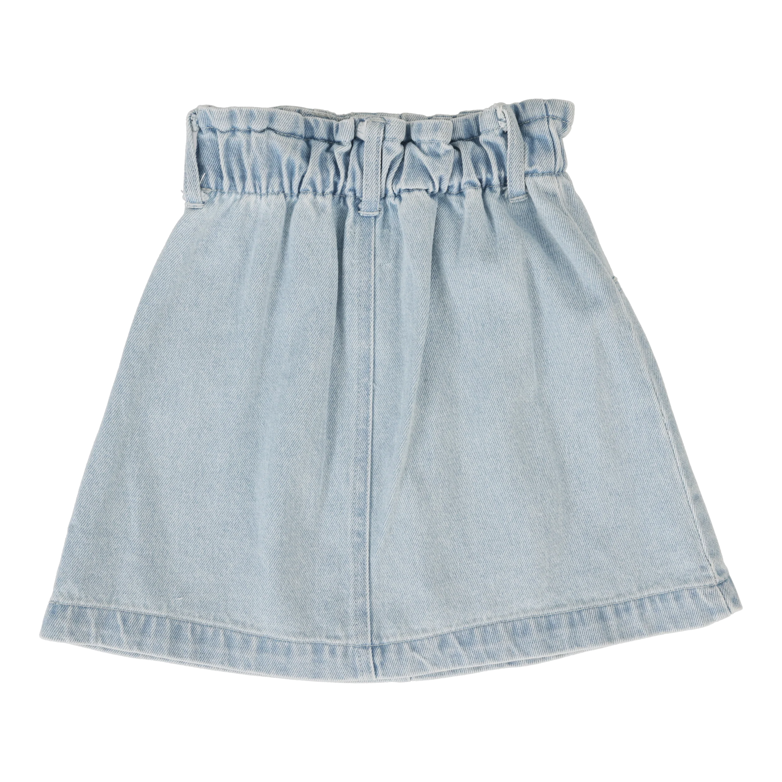 Paperbag Skirt - Light Wash - Image 3