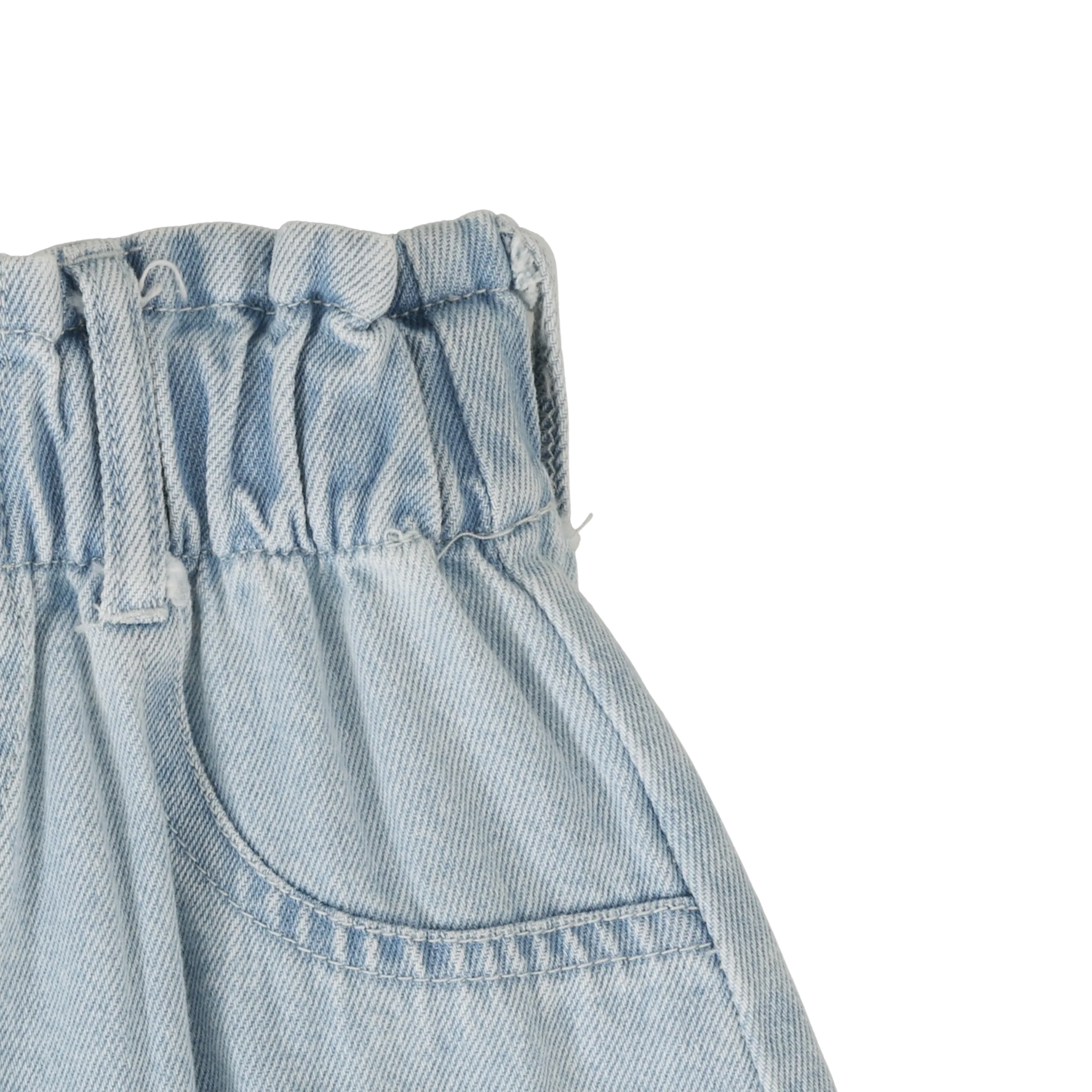 Paperbag Skirt - Light Wash - Image 5