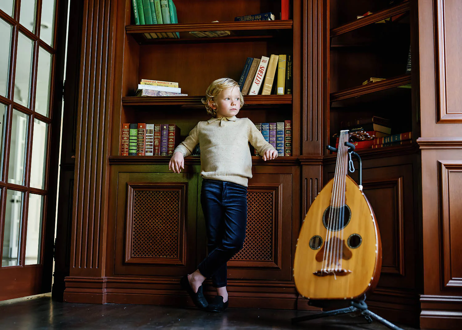 Velvet Pants -Navy - Image 3
